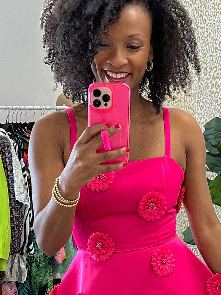 Clear Neon Pink
