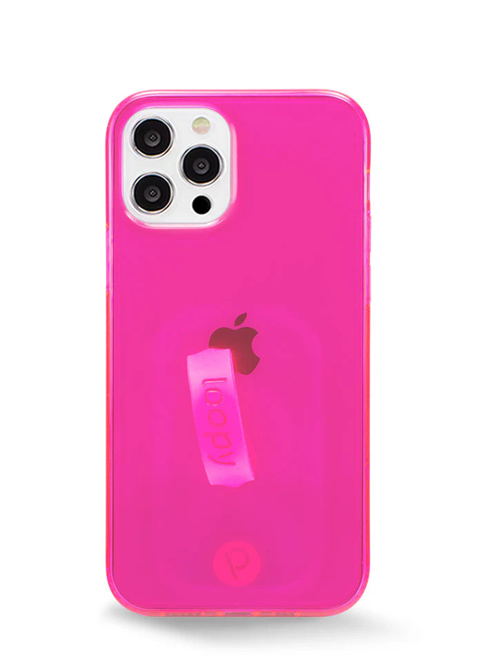 Clear Neon Pink