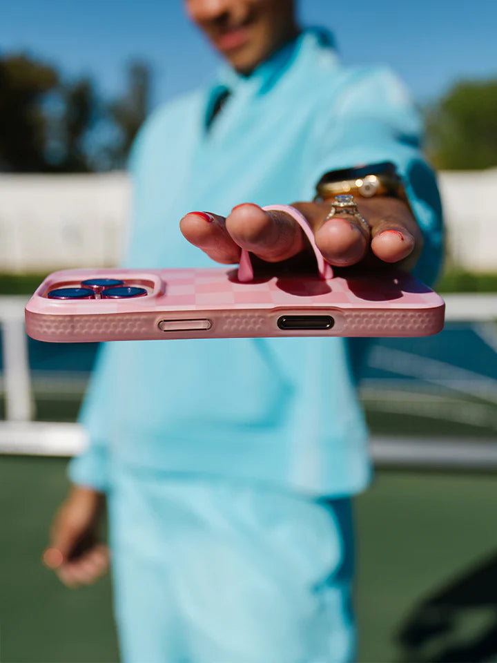 Blush Checkered