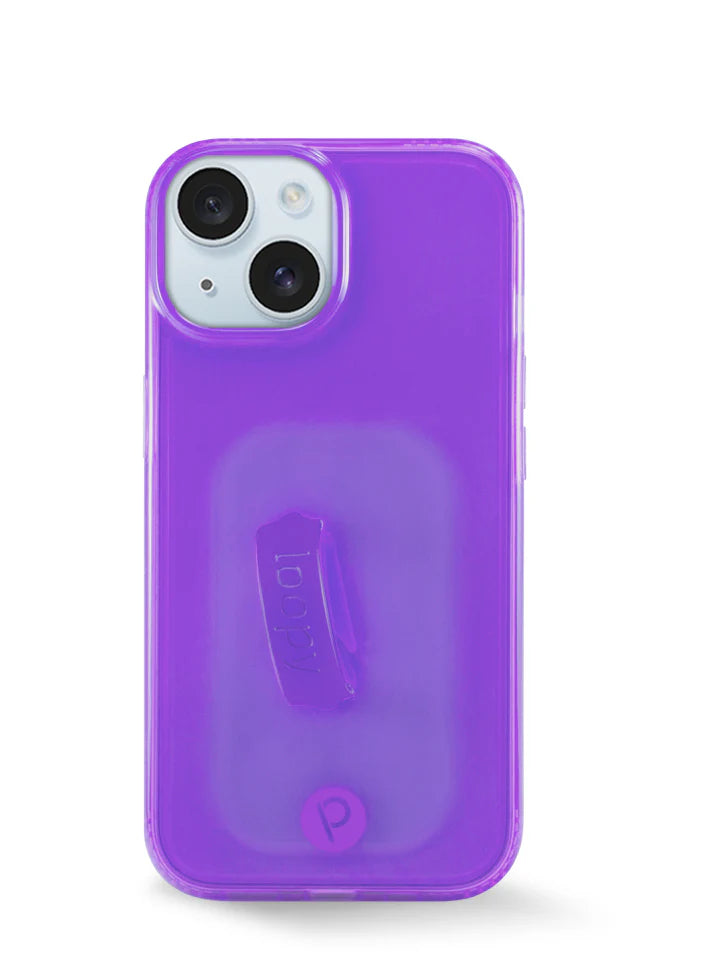 Clear Neon Purple
