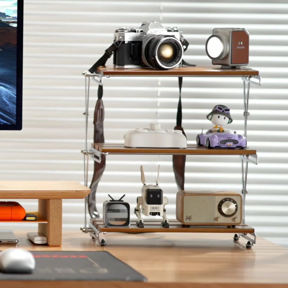 Super Wooden Desk Shelf