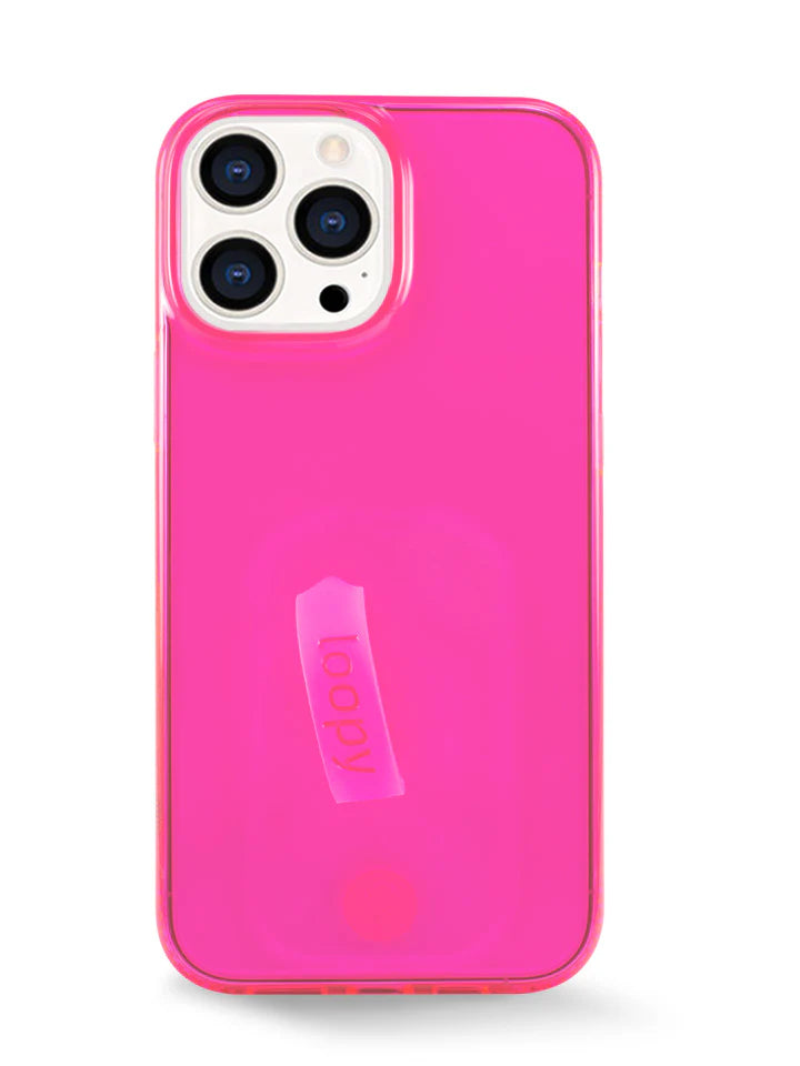 Clear Neon Pink