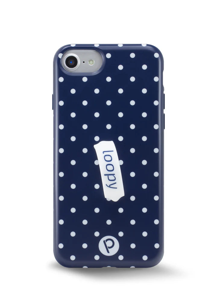 Navy Polka Dot