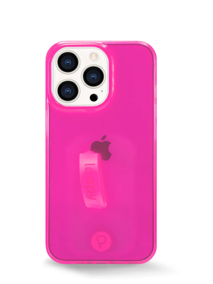 Clear Neon Pink