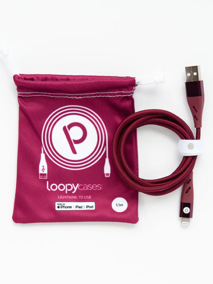 Loopy Charging Cables - Lightning to USB-A (1.1m)