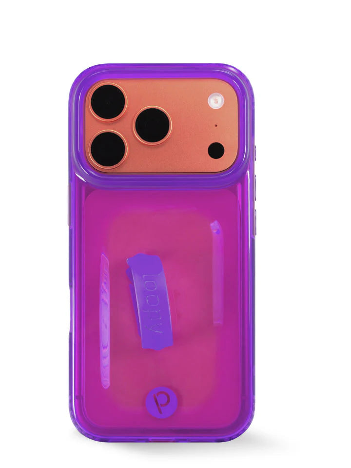 Clear Neon Purple