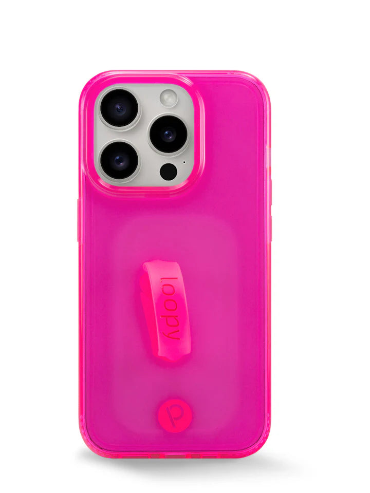 Clear Neon Pink