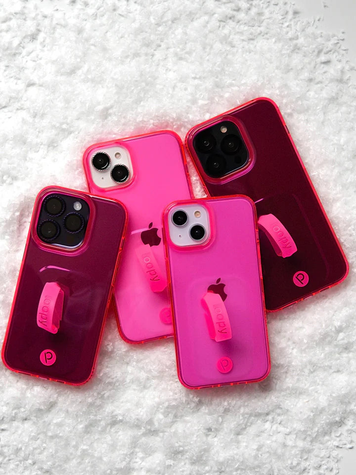 Clear Neon Pink
