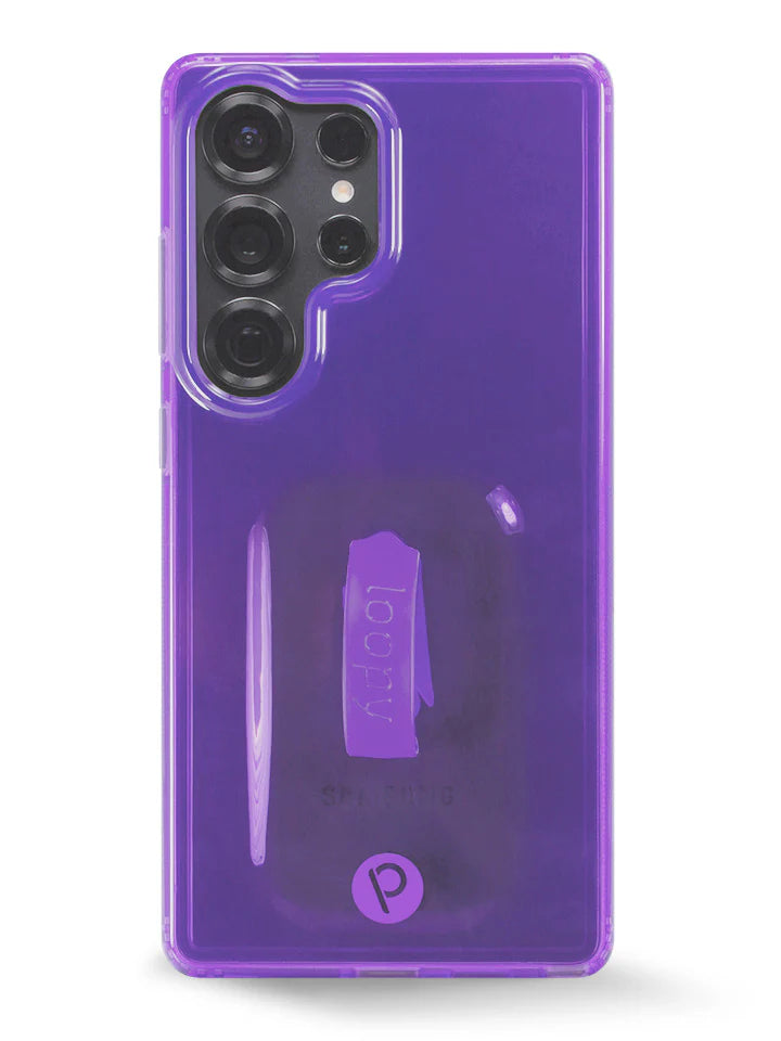 Clear Neon Purple