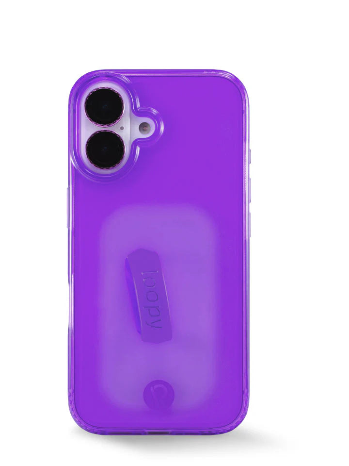 Clear Neon Purple