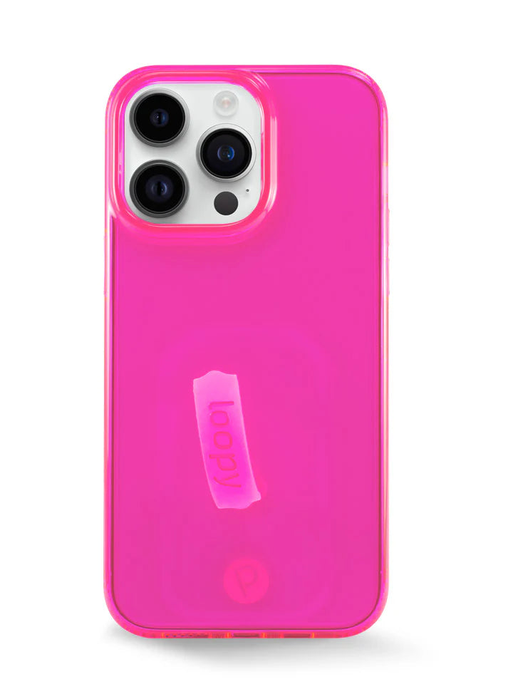Clear Neon Pink