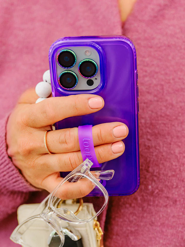 Clear Neon Purple