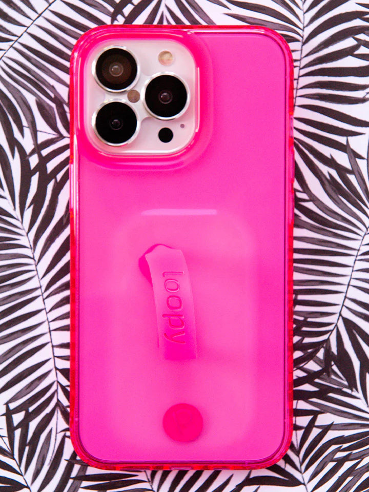 Clear Neon Pink